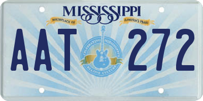 MS license plate AAT272