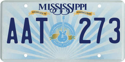 MS license plate AAT273