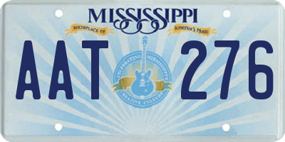 MS license plate AAT276