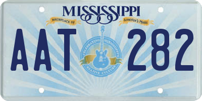 MS license plate AAT282