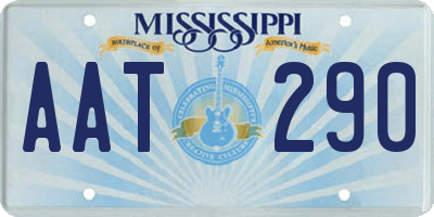 MS license plate AAT290