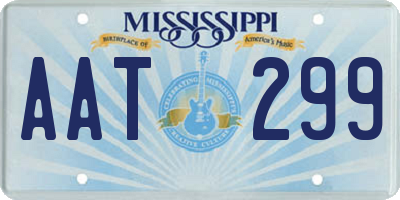 MS license plate AAT299