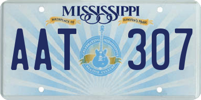 MS license plate AAT307