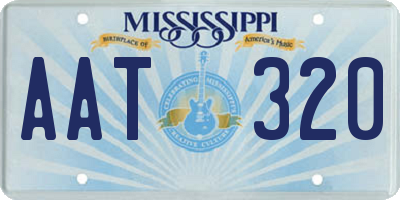 MS license plate AAT320