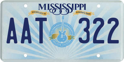 MS license plate AAT322