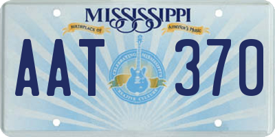 MS license plate AAT370