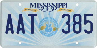 MS license plate AAT385