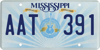 MS license plate AAT391