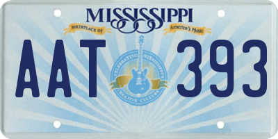 MS license plate AAT393