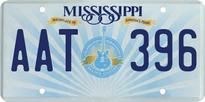 MS license plate AAT396