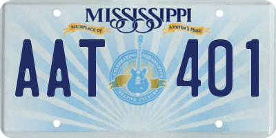 MS license plate AAT401