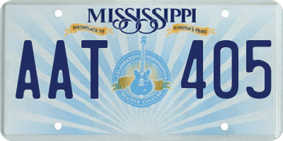 MS license plate AAT405