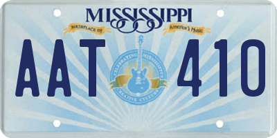 MS license plate AAT410