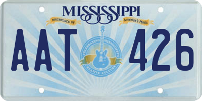 MS license plate AAT426