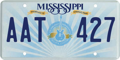 MS license plate AAT427