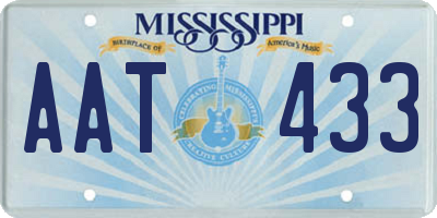 MS license plate AAT433