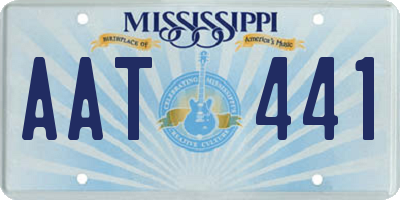 MS license plate AAT441
