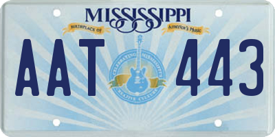 MS license plate AAT443