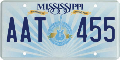 MS license plate AAT455