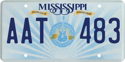 MS license plate AAT483