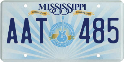 MS license plate AAT485