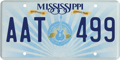 MS license plate AAT499