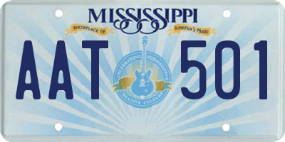 MS license plate AAT501