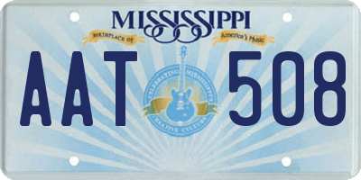 MS license plate AAT508