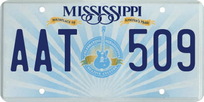 MS license plate AAT509