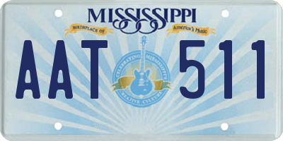 MS license plate AAT511