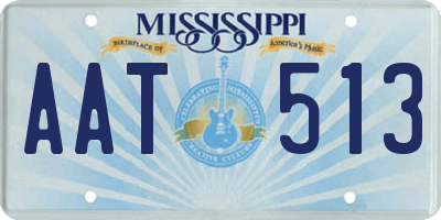 MS license plate AAT513