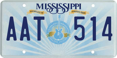 MS license plate AAT514