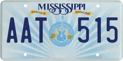 MS license plate AAT515