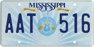 MS license plate AAT516