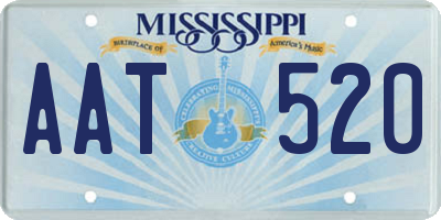 MS license plate AAT520