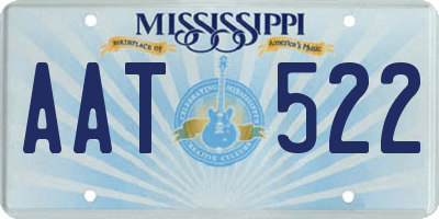 MS license plate AAT522