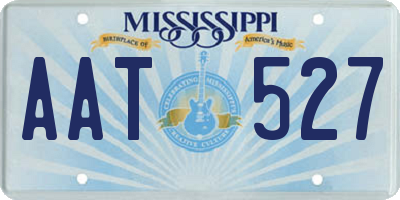 MS license plate AAT527