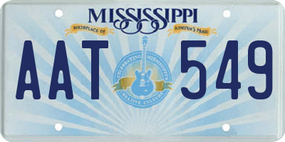 MS license plate AAT549