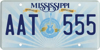 MS license plate AAT555