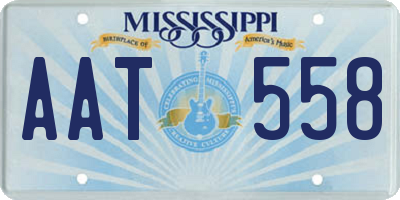 MS license plate AAT558