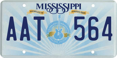 MS license plate AAT564