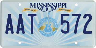 MS license plate AAT572