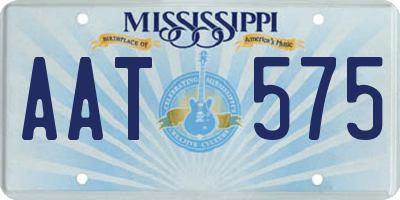 MS license plate AAT575