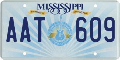 MS license plate AAT609