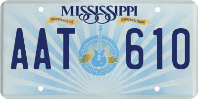 MS license plate AAT610