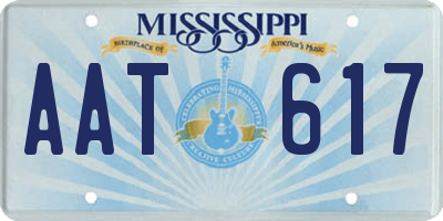 MS license plate AAT617