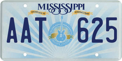 MS license plate AAT625