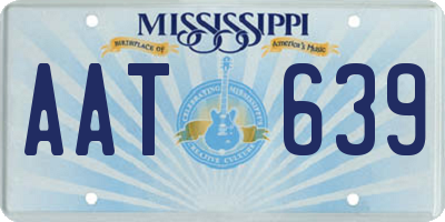 MS license plate AAT639