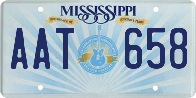 MS license plate AAT658