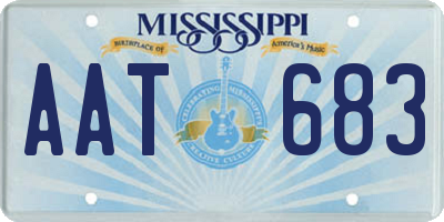 MS license plate AAT683